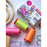 *PRE-ORDER - Aurifil Designer Collection - Untamed (12wt + Neon) by Tula Pink