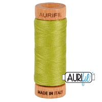 Aurifil 80wt Cotton Mako' 280m Spool - 1147 - Light Leaf Green