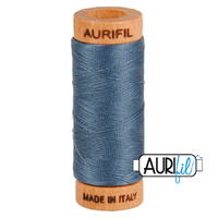 Aurifil 80wt Cotton Mako' 280m Spool - 1158 - Medium Grey
