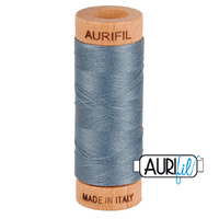 Aurifil 80wt Cotton Mako' 280m Spool - 1246 - Dark Grey