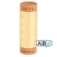 Aurifil 80wt Cotton Mako' 280m Spool - 2105 - Champagne