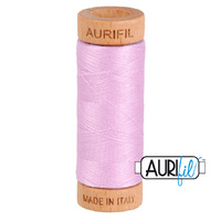 Aurifil 80wt Cotton Mako' 280m Spool - 2515 - Light Orchid