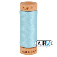 Aurifil 80wt Cotton Mako' 280m Spool - 2805 - Light Grey Turquoise