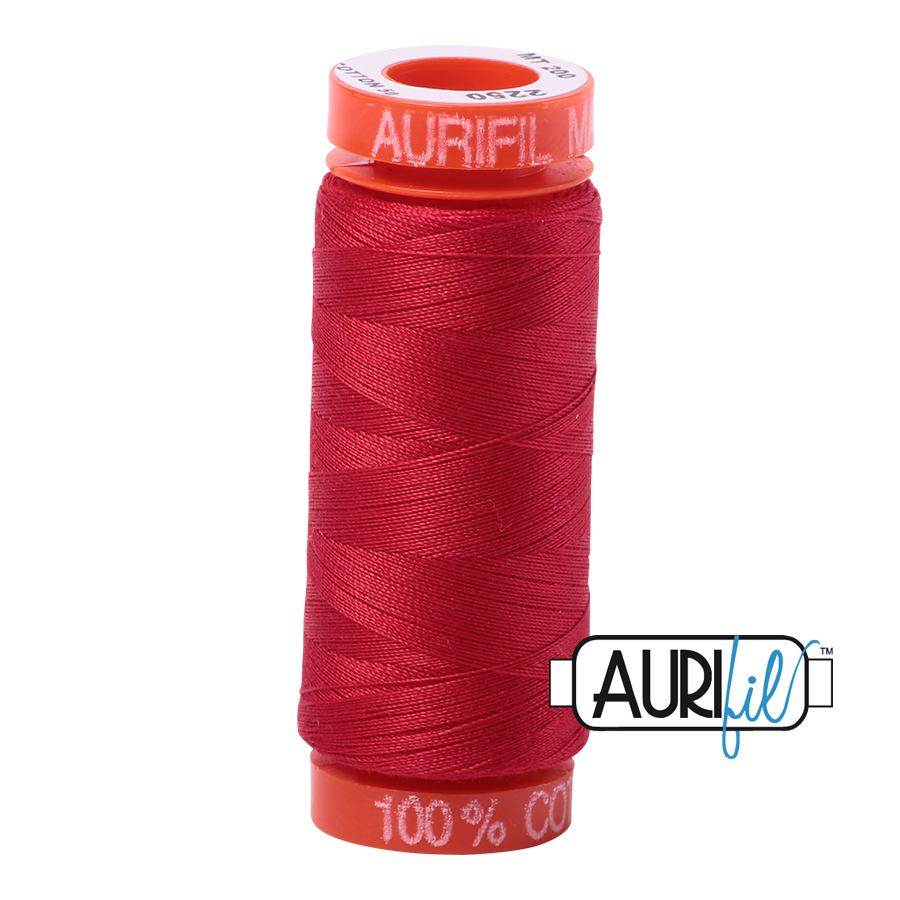 Aurifil Cotton Mako Thread - 50wt 2250 Red