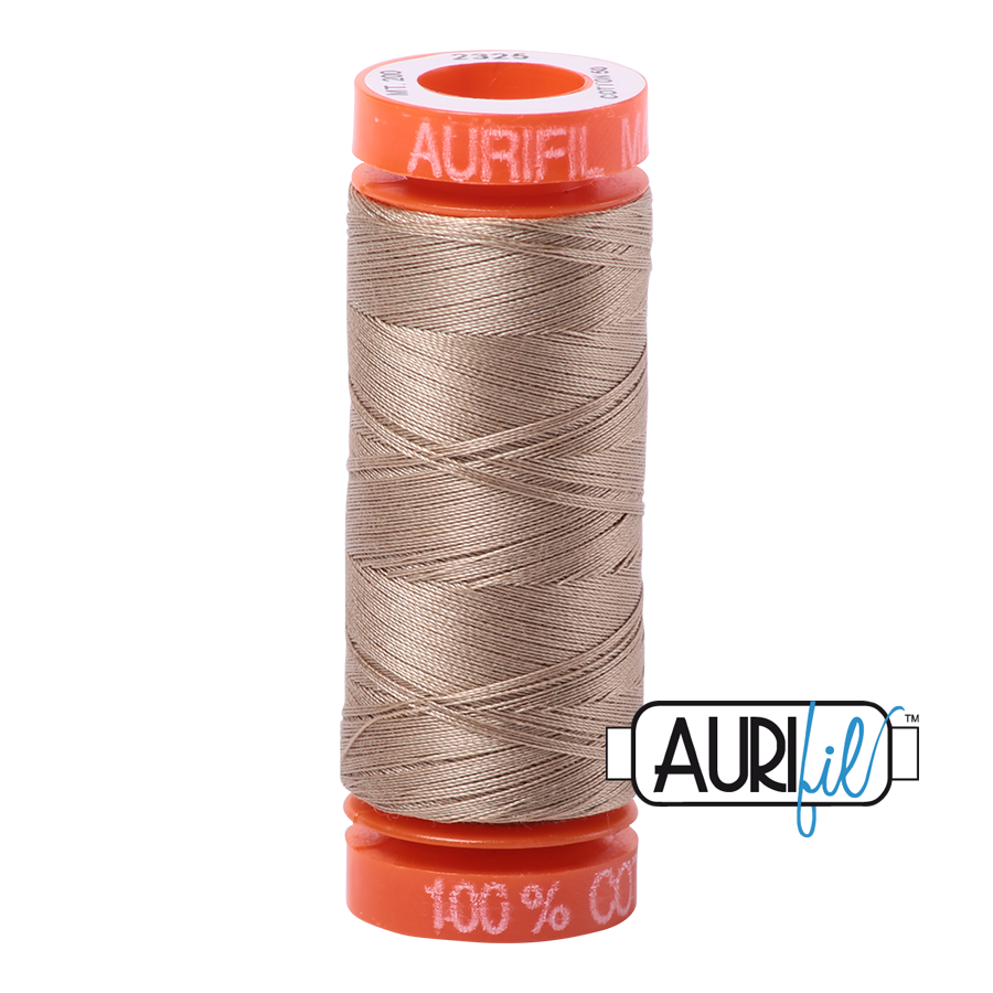 Aurifil 50wt Cotton Mako' 200m Spool - 2310 - Light Beige