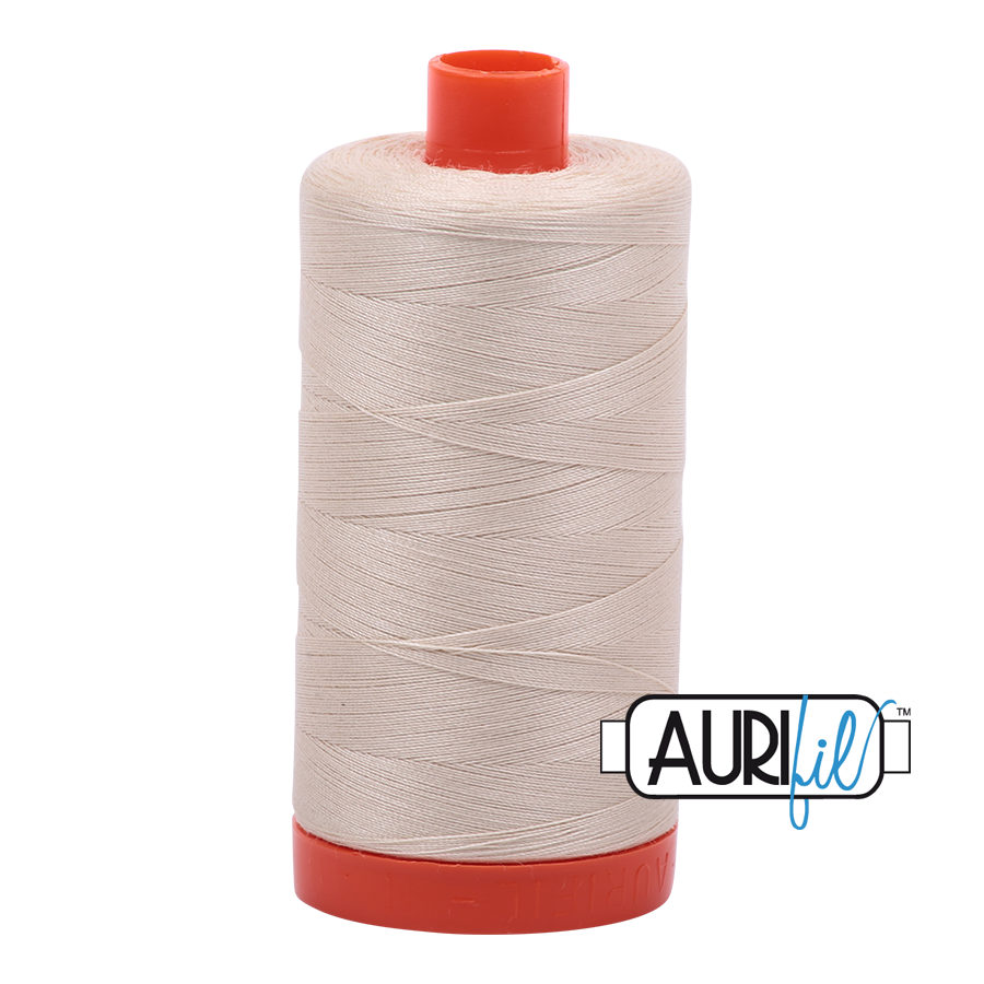 Aurifil Mako 50 wt Cotton Thread - Light Beige (2310) - Bundle of 3 Spools