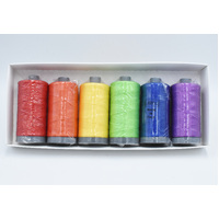 Aurifil 28wt 750m Colour Bundles - Rainbow Brights 6