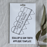 Scallop & Saw Tooth Appliqué Template