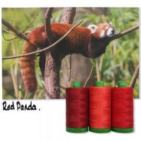 Aurifil Color Builder - Endangered Species 40wt - Red Panda