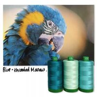 Aurifil Blue-Throated Macaw Color  Builder