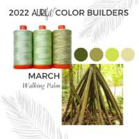 Aurifil Color Builder - Flora - Walking Palm