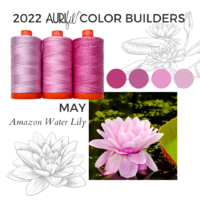 Aurifil Color Builder - Flora - Amazon Water Lily