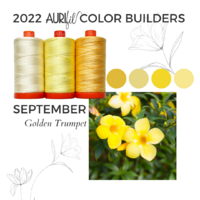 Aurifil Color Builder - Flora - Golden Trumpet