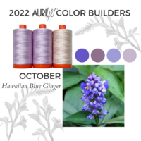 Aurifil Color Builder - Flora - Hawaiian Blue Ginger