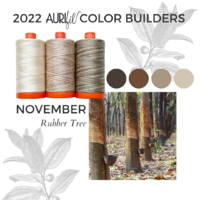 Aurifil Color Builder - Flora - Rubber Tree