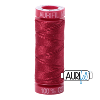 Aurifil 12wt Cotton Mako' 50m Spool - 1103 - Burgundy