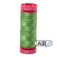 Aurifil 12wt Cotton Mako' 50m Spool - 1114 - Grass Green