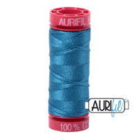 Aurifil 12wt Cotton Mako' 50m Spool - 1125 - Medium Teal
