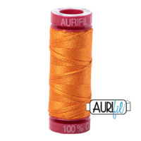 Aurifil 12wt Cotton Mako' 50m Spool - 1133 - Bright Orange