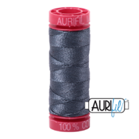 Aurifil 12wt Cotton Mako' 50m Spool - 1158 - Medium Grey