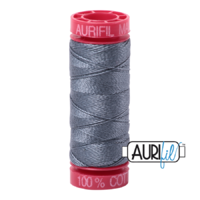 Aurifil 12wt Cotton Mako' 50m Spool - 1246 - Dark Grey