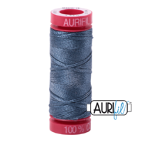 Aurifil 12wt Cotton Mako' 50m Spool - 1310 - Medium Blue Grey