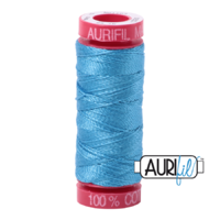 Aurifil 12wt Cotton Mako' 50m Spool - 1320 - Bright Teal