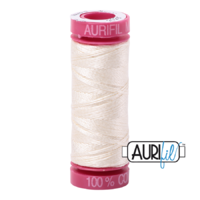 Aurifil 12wt Cotton Mako' 50m Spool - 2026 - Chalk