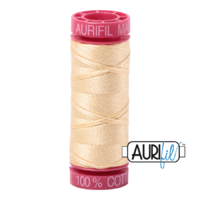 Aurifil 12wt Cotton Mako' 50m Spool - 2105 - Champagne