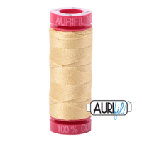 Aurifil 12wt Cotton Mako' 50m Spool - 2125 - Wheat