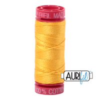 Aurifil 12wt Cotton Mako' 50m Spool - 2135 - Yellow