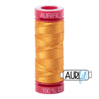 Aurifil 12wt Cotton Mako' 50m Spool - 2140 - Orange Mustard