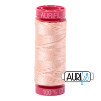 Aurifil 12wt Cotton Mako' 50m Spool - 2205 - Apricot