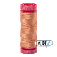 Aurifil 12wt Cotton Mako' 50m Spool - 2210 - Caramel