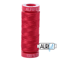 Aurifil 12wt Cotton Mako' 50m Spool - 2250 - Red