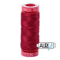 Aurifil 12wt Cotton Mako' 50m Spool - 2260 - Red Wine
