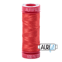 Aurifil 12wt Cotton Mako' 50m Spool - 2277 - Light Red Orange