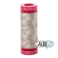 Aurifil 12wt Cotton Mako' 50m Spool - 2324 - Stone