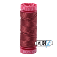 Aurifil 12wt Cotton Mako' 50m Spool - 2345 - Raisin
