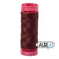 Aurifil 12wt Cotton Mako' 50m Spool - 2360 - Chocolate