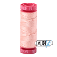 Aurifil 12wt Cotton Mako' 50m Spool - 2420 - Blush