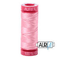 Aurifil 12wt Cotton Mako' 50m Spool - 2425 - Bright Pink