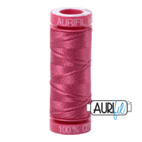 Aurifil 12wt Cotton Mako' 50m Spool - 2455 - Medium Carmine Red