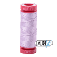 Aurifil 12wt Cotton Mako' 50m Spool - 2510 - Light Lilac