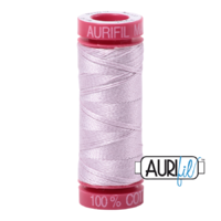 Aurifil 12wt Cotton Mako' 50m Spool - 2564 - Pale Lilac