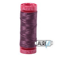 Aurifil 12wt Cotton Mako' 50m Spool - 2568 - Mulberry