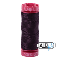Aurifil 12wt Cotton Mako' 50m Spool - 2570 - Aubergine