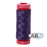 Aurifil 12wt Cotton Mako' 50m Spool - 2581 - Dark Dusty Grape