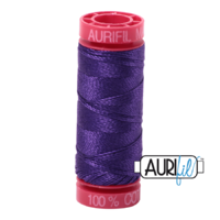 Aurifil 12wt Cotton Mako' 50m Spool - 2582 - Dark Violet