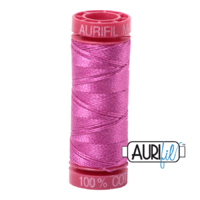 Aurifil 12wt Cotton Mako' 50m Spool - 2588 - Light Magenta